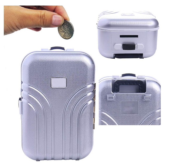 Creative Suitcase Piggy Bank, Mini Small Trolley Luggage Money Box