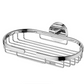 Chrome Soap Basket - Silver