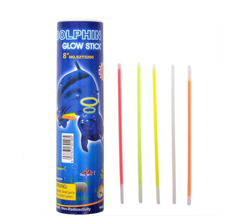 Dolphin Glow Sticks 100 Piece