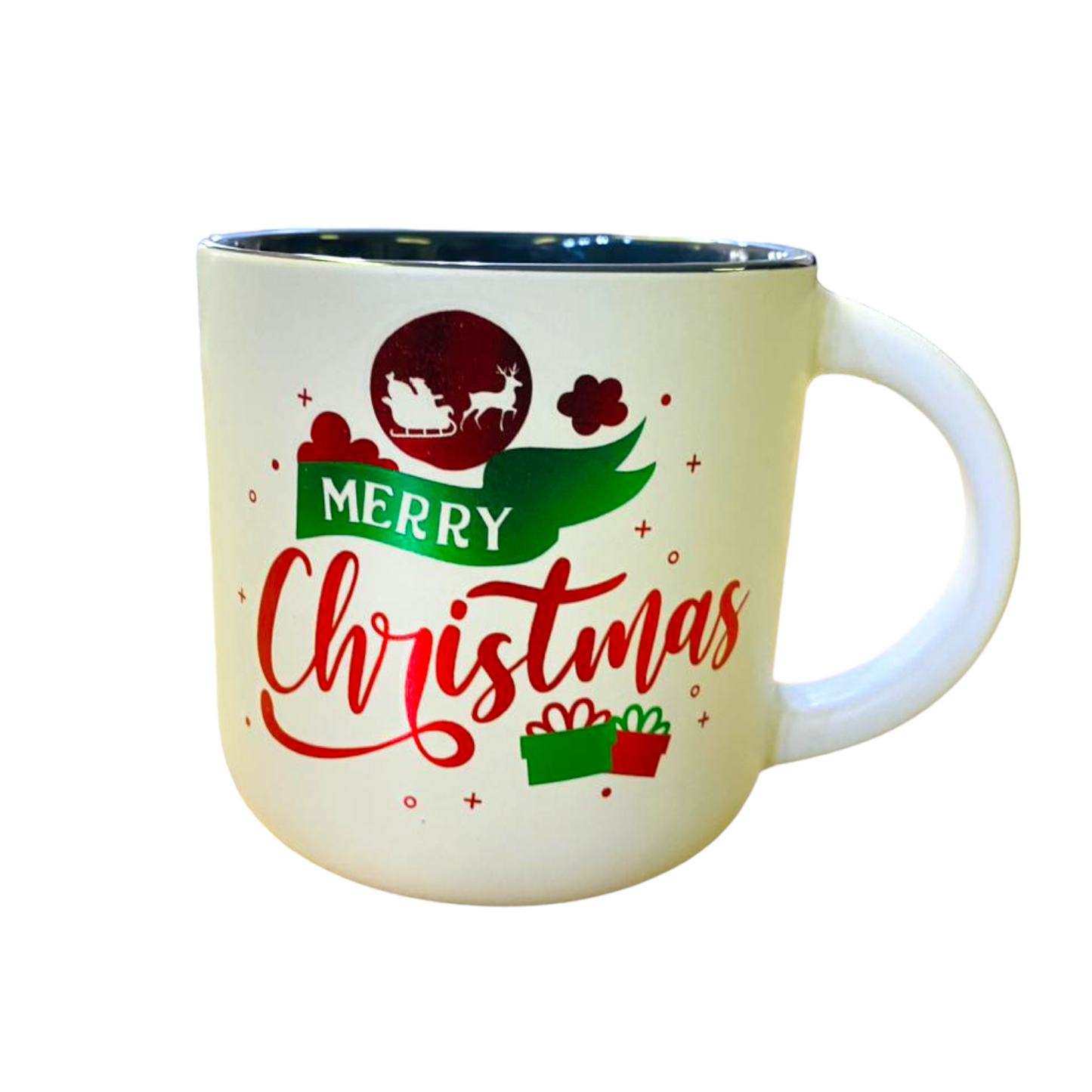 White Ceramic Coffee Mug- Merry Christmas Gift