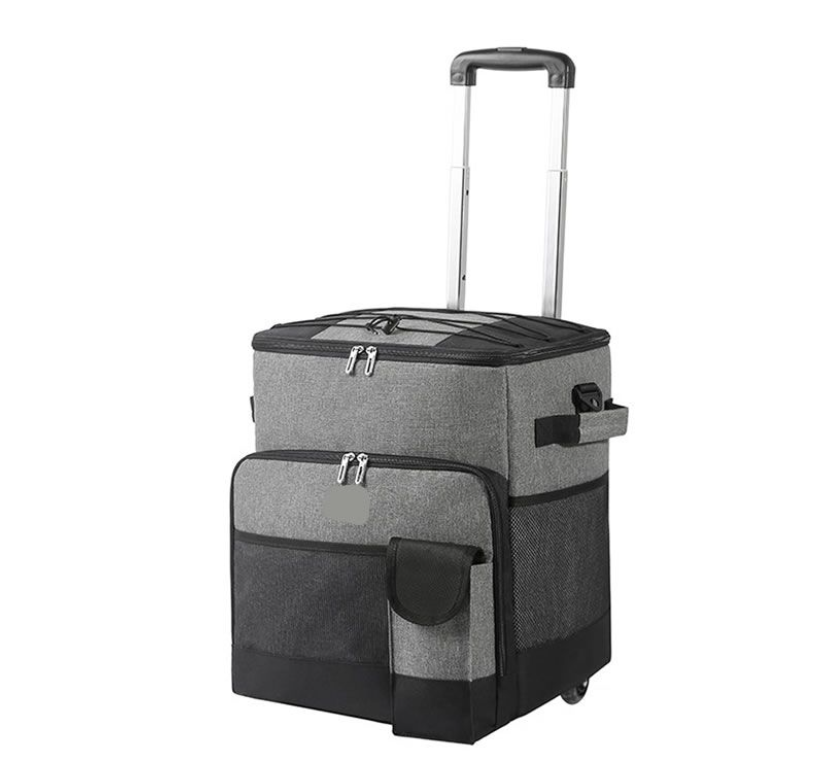 Portable Thermal Insulation Cooler Trolley Bag