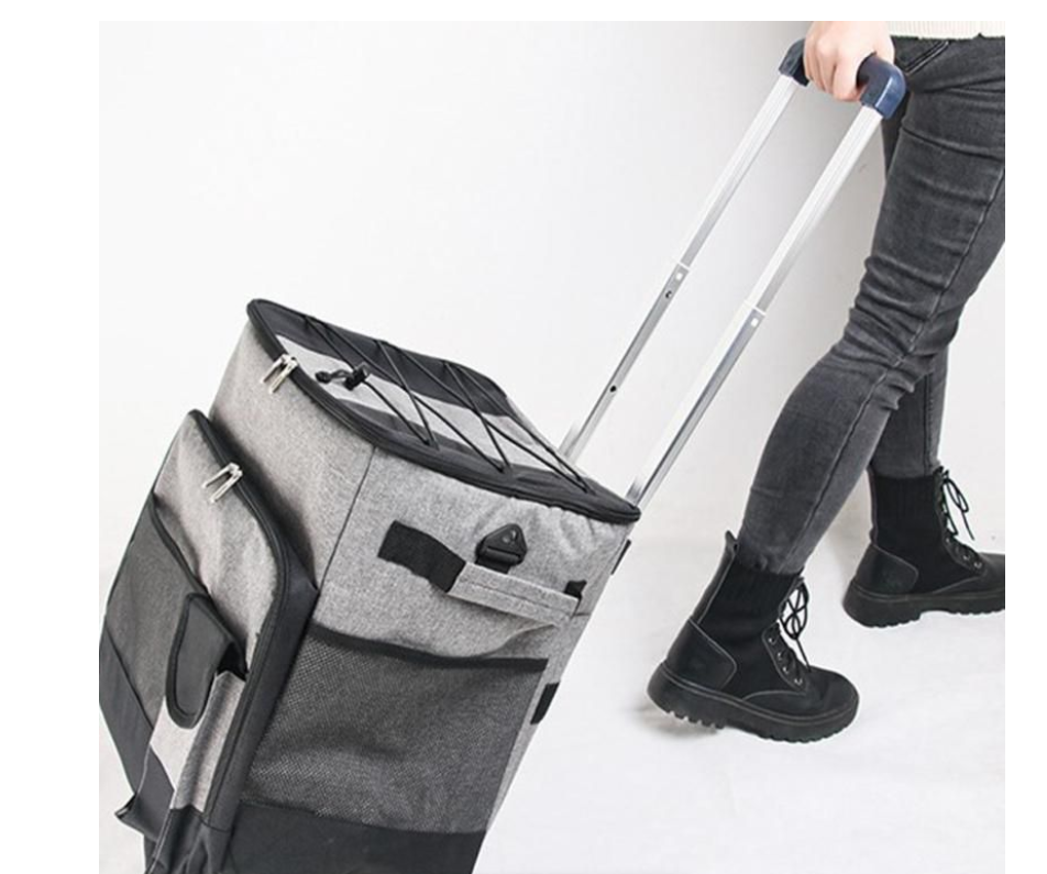 Portable Thermal Insulation Cooler Trolley Bag