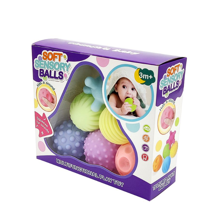 Textured Tactile Sensory Ball Set - 6 Piece