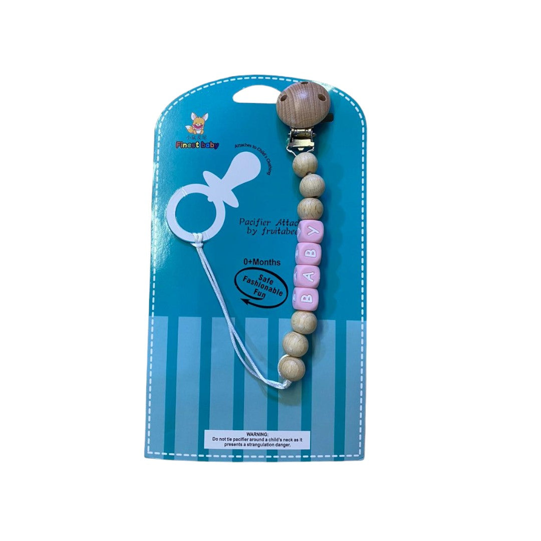 Wooden/Silicone Pacifier Chain