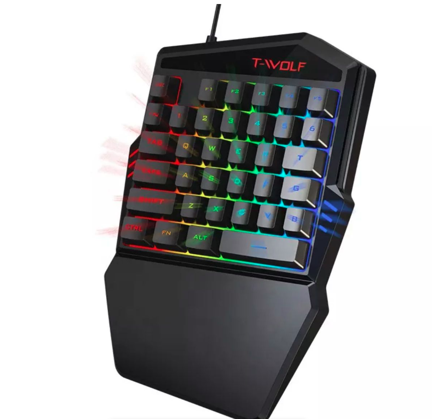 T Wolf One Handed Gaming Keyboard