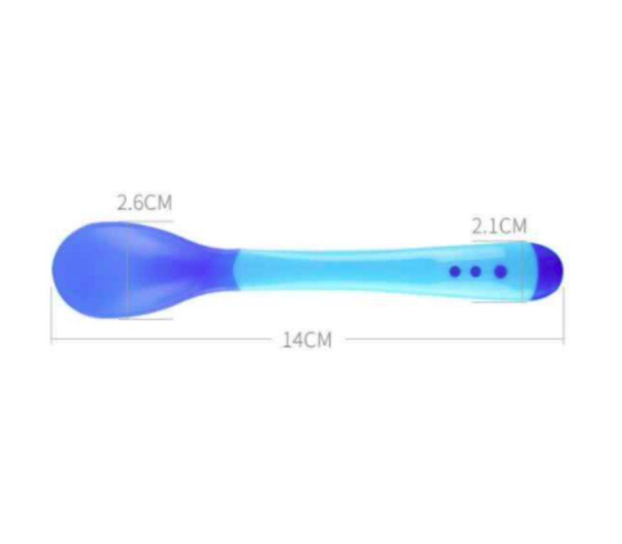 2 Piece Temperature Sensing Spoon & Fork For Baby Feeding