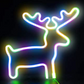 FA-A25 LED Reindeer Neon Sign Lamp USB And Battery Operated