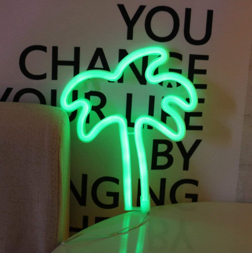 FA-A22 Palm Tree Neon Sign Lamp USB And Battery Operated