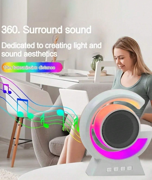 Speaker Bluetooth RGB LED Model G BX-39 Wireless Speaker TWS BX39