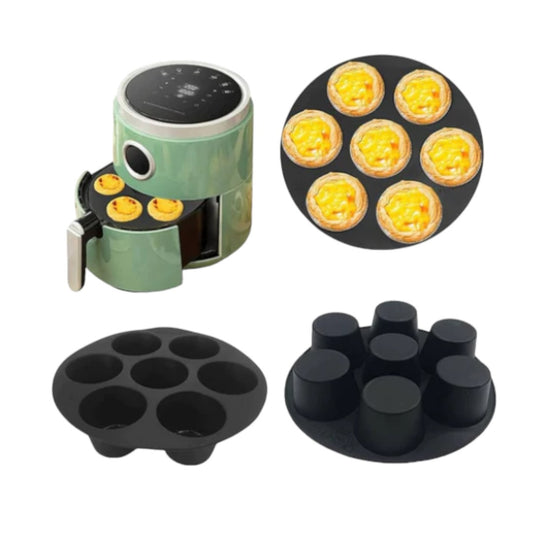 7 Cup Air Fryer Cupcake Mold Silicone Muffin Pan Cupcake Cups 3.5-5.8 L Air Fryer Universal Muffin Cake Cupsair Fryer Accessories Food Storage