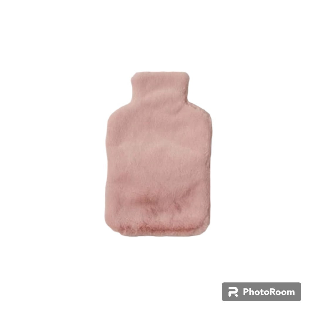 Hot Water Bottle, Soft Furry Cover with Hand Pocket