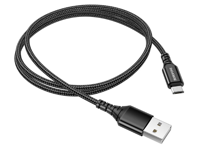 Borofone Charging data Cable USB To Micro USB – BX54 Black