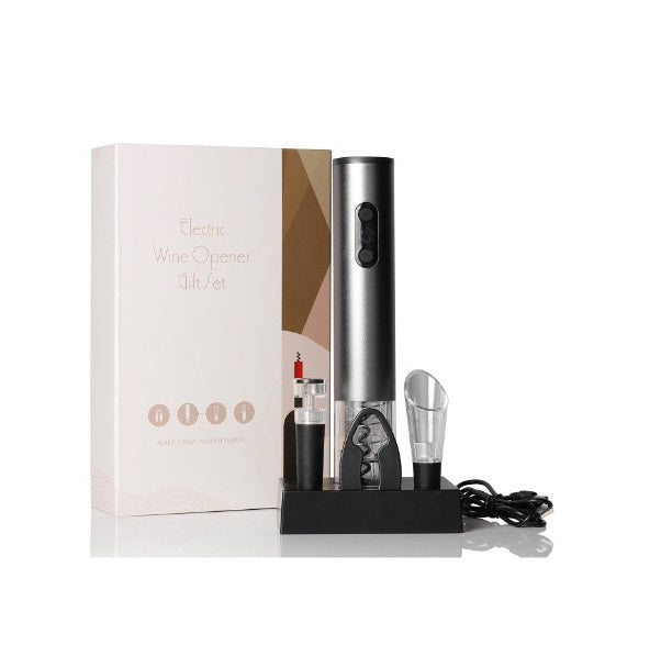 Electric Wine Opener Gift Set With Charging Base