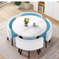 Modern Marble Top (MDF)Dining Table and Chairs Set 5pc - PreOder Sales Now Open