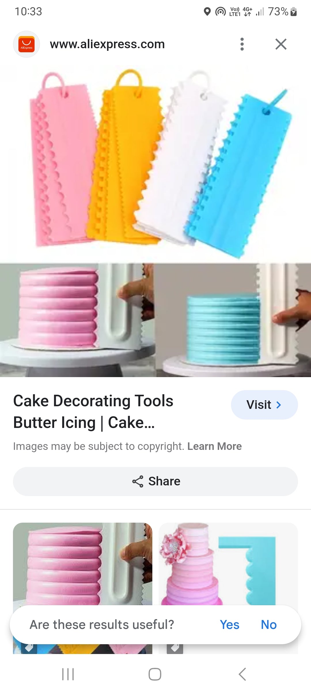 4pcs Cake Decoration Plastic Scrapers