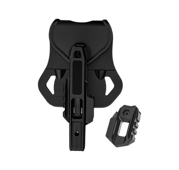 G19 Tactical Competitive Holster,Universal Ambidextrous OWB Integrated Rails Holster Compatible with 9mm Glock 19/21/23/30 Smith & Wesson40/357