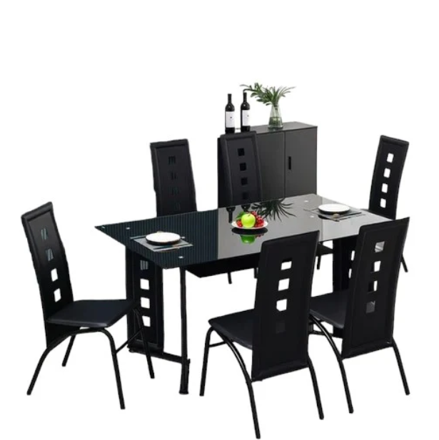 Top glass 6 Seater Dinning Set