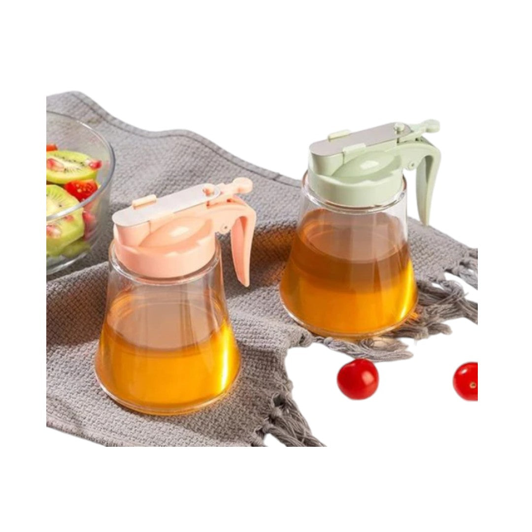 Press-On Honey Dispenser, Syrup and Sugar Jar