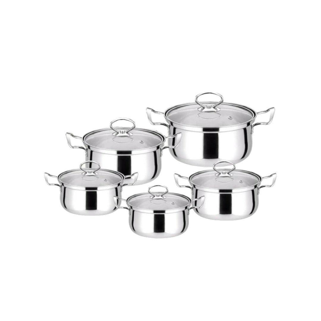 10PCS Stainless Steel Cookware Sets