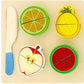 Wooden Cutting Food Cutting Fruit Cutting Set