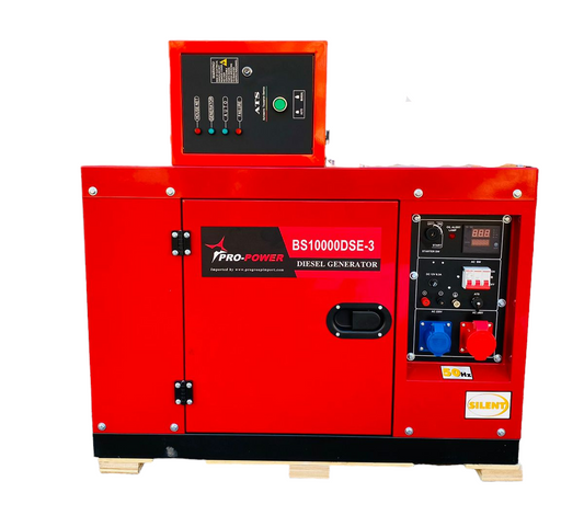 Diesel Silent Generator 8Kw (10Kva) 16Lt With FREE ATS