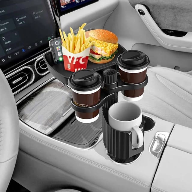 Drink Cup Base with Phone Food Tray