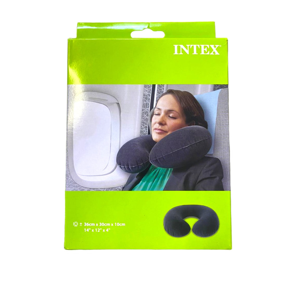 Horseshoe shaped neck outlet pillow