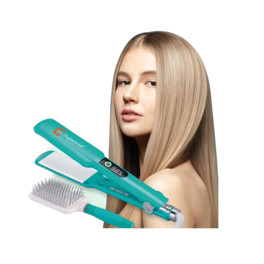 ENZO Portable Hair Brush Hot Iron 2 in 1 Hair Airbag Comb Hair Straigh Megamall Online Store