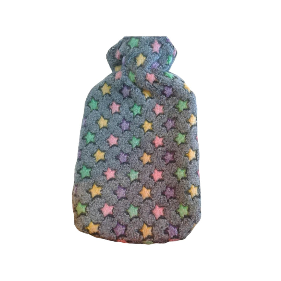 Hot Water Bottle With Coral Fleece Cover