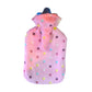 Hot Water Bottle With Coral Fleece Cover