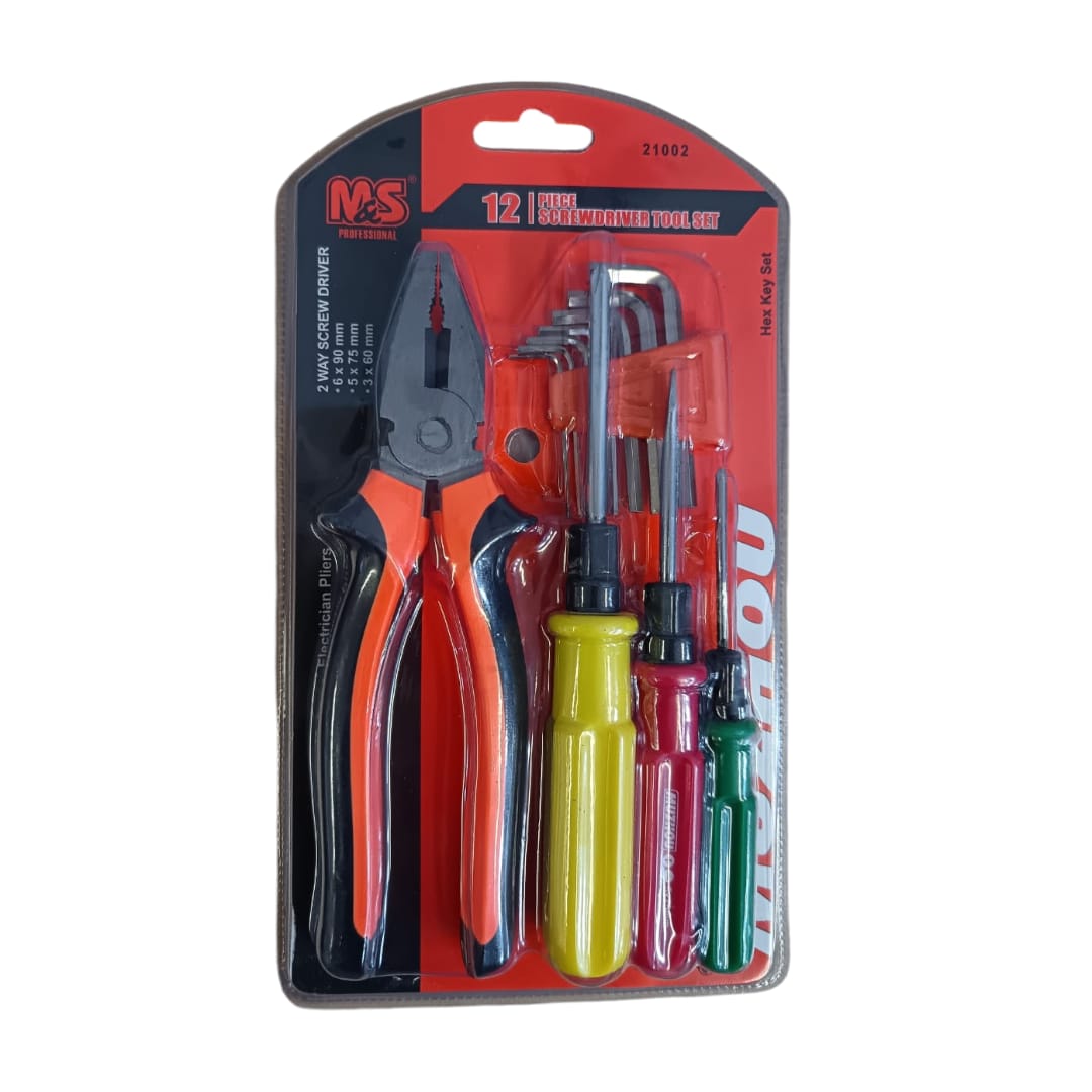 10Pcs Screwdriver & Plier Set