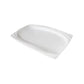 White Rectangular Ceramic Serving Platter Plate