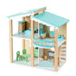 Blue Wooden Doll House