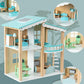 Blue Wooden Doll House