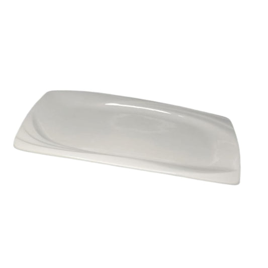 White Rectangular Ceramic Serving Platter Plate