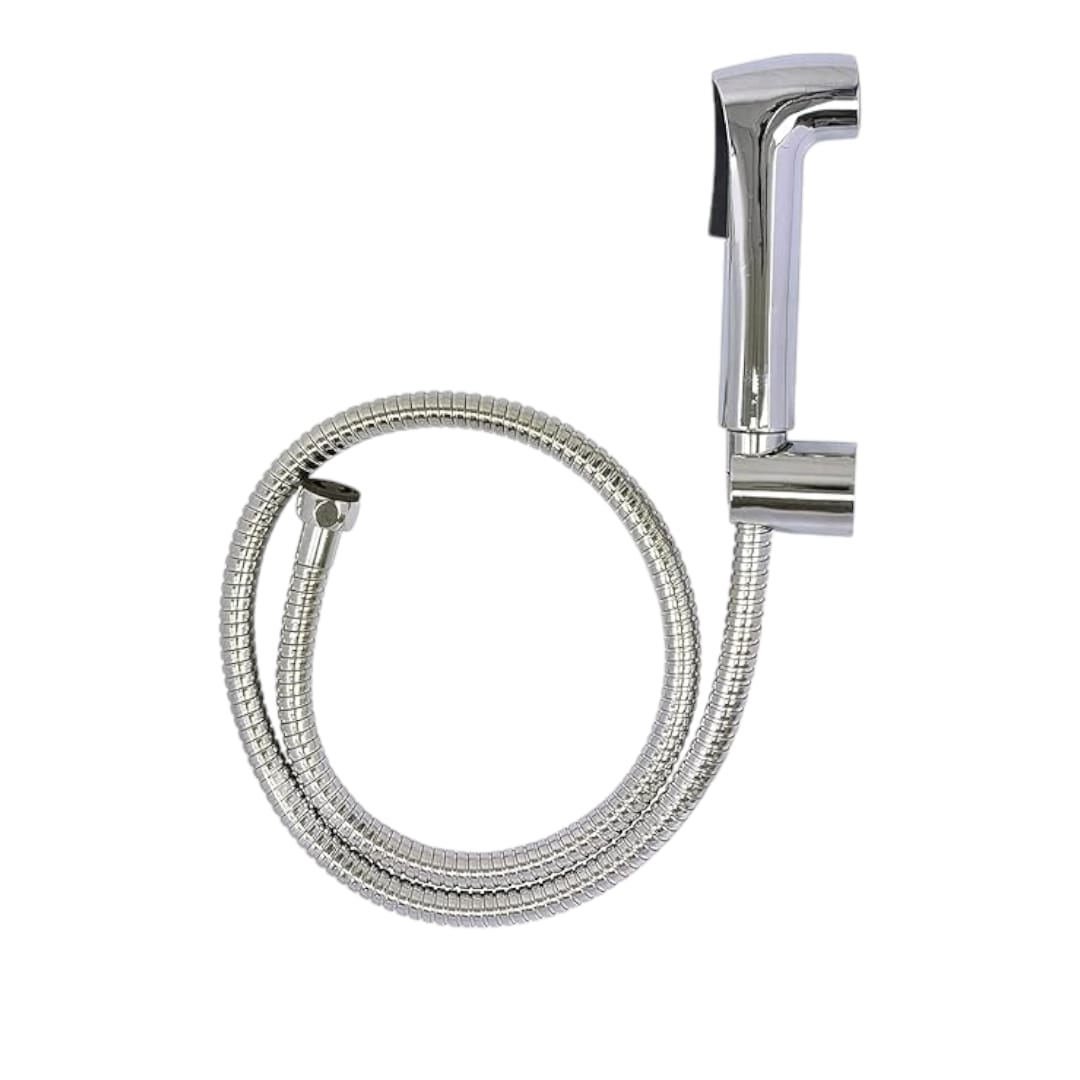 Handheld Bidet Sprayer Head with 1 m Flexible Hose Pipe and Wall Hook