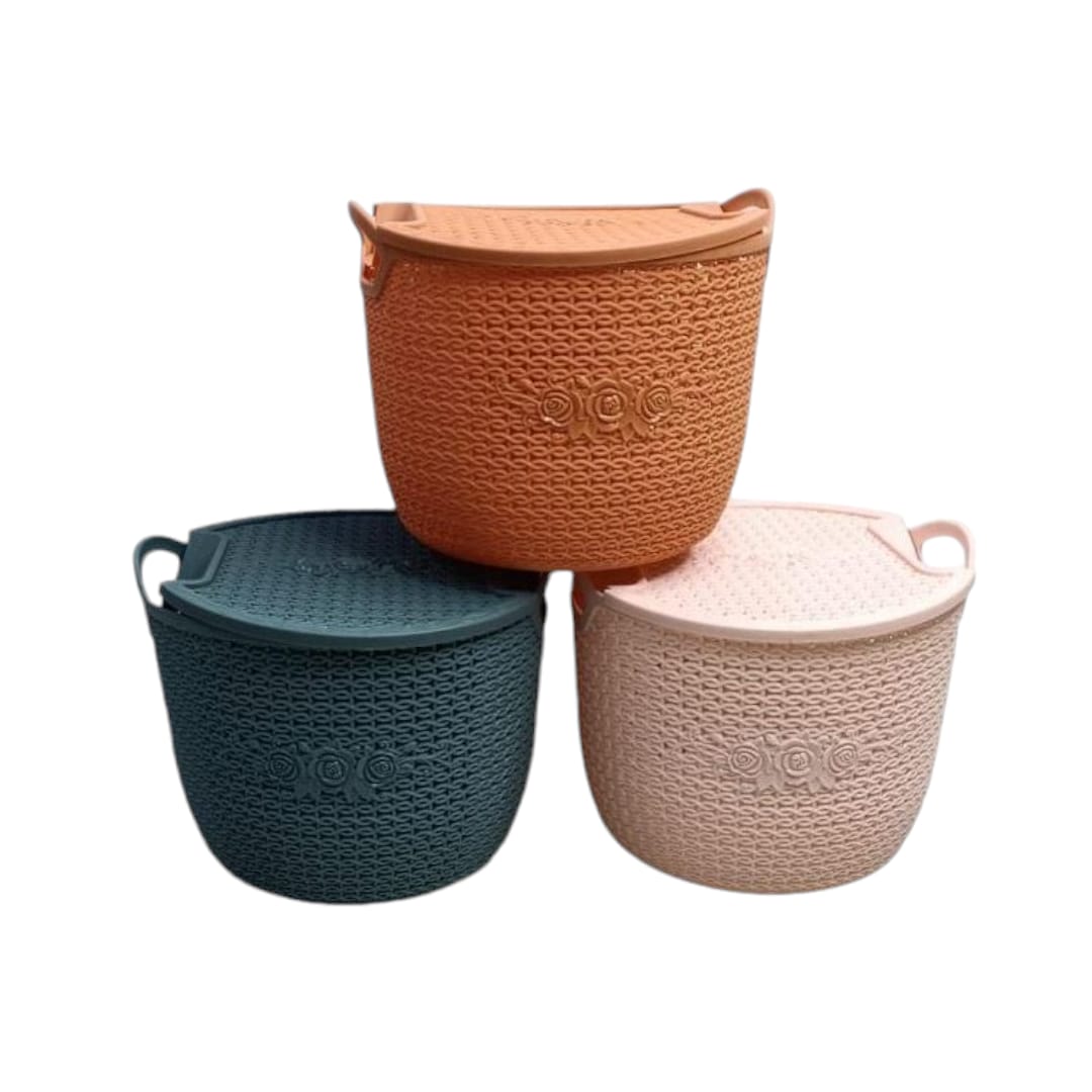 1Pc Small Basket With Lid