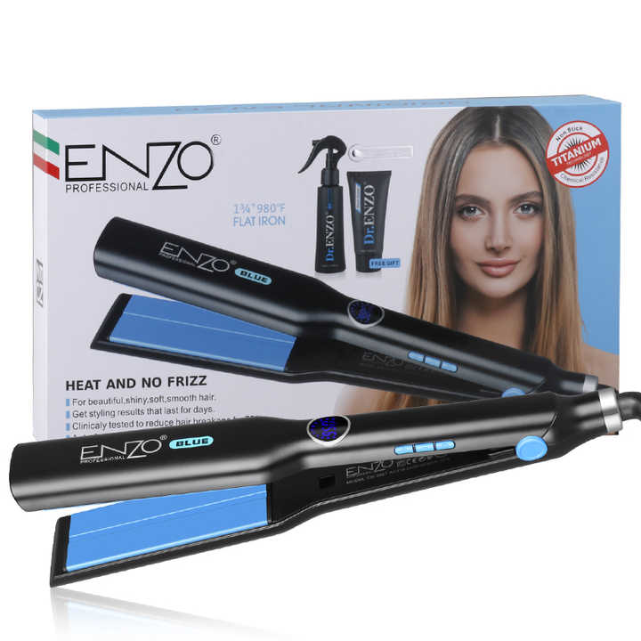 ENZO High Quality Professional Custom Hair Straightener Crimper Flat Iron