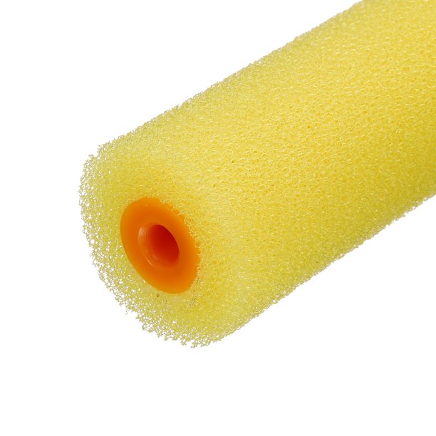 Yellow Color Foam Sponge Solvent Resistant with Paint Rollers 2pcs