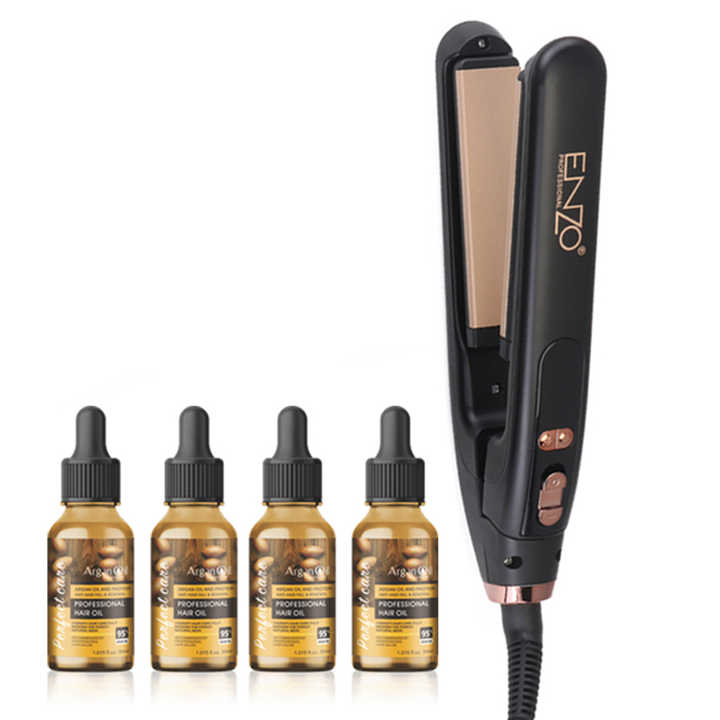 ENZO High Quality Digital LCD Ceramic Coating Flat Iron