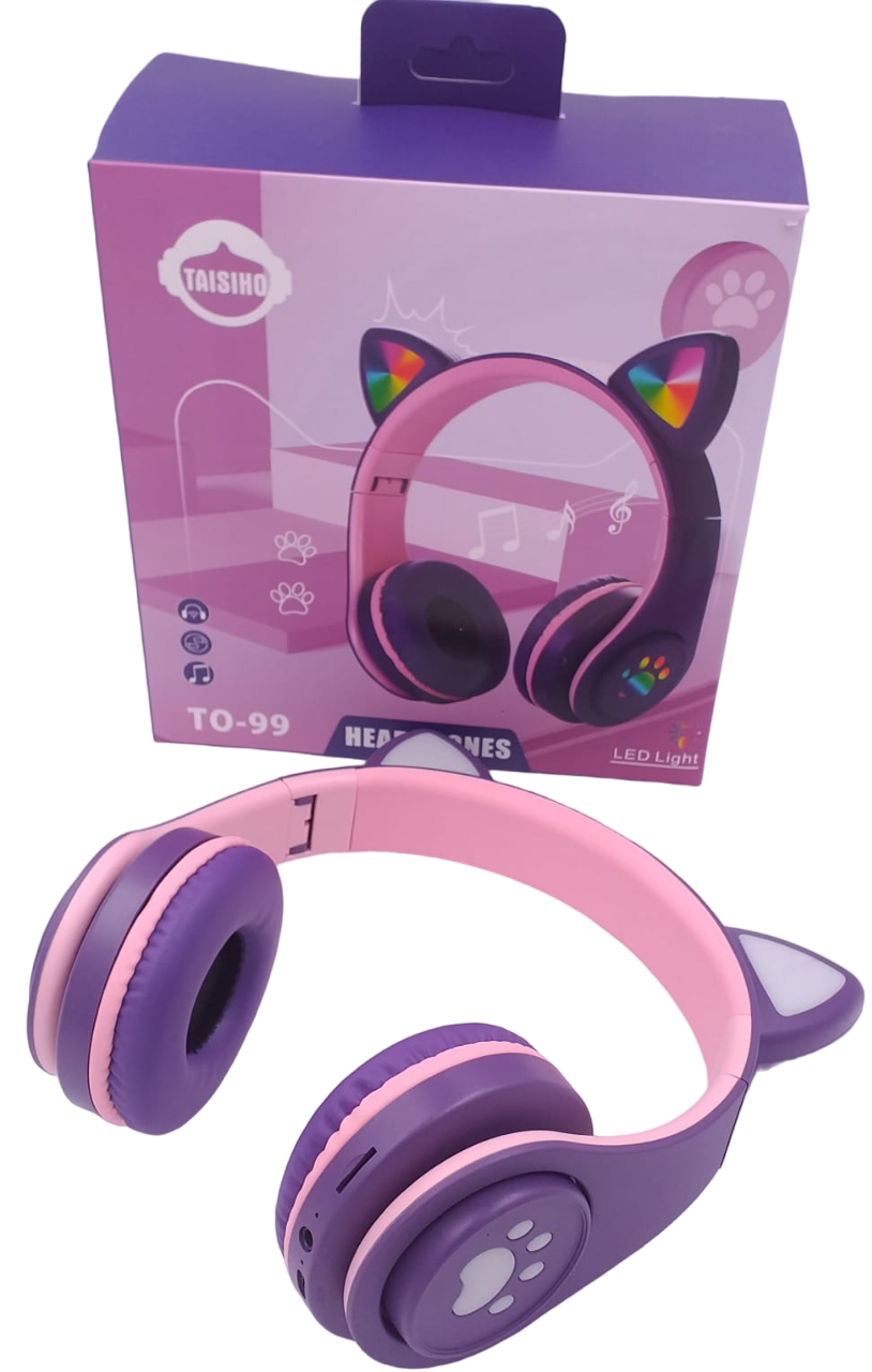 LED Bluetooth Cat Ear Headphone