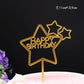 Rose Gold Happy Birthday Cake Topper