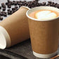 250ml Disposable Coffee Cups with Lids 10pcs