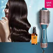 Enzo Hair Dryer and Blowout Styler with Moluogey Oil