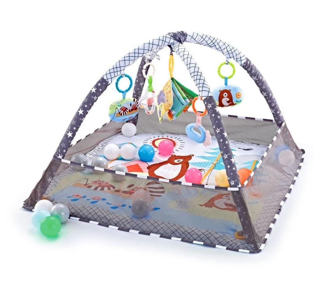 Baby Activity Gym & Foldable Play Mat with 18 Balls