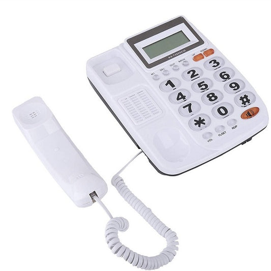 Desktop Corded Landline Telephone With Caller ID Display And Auto-Redial