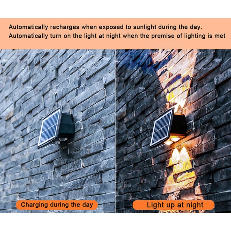 Two Mode Solar Wall Lights