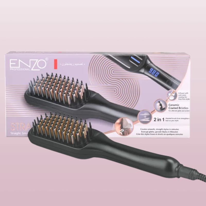 Online shopping hair straightener brush hotsell