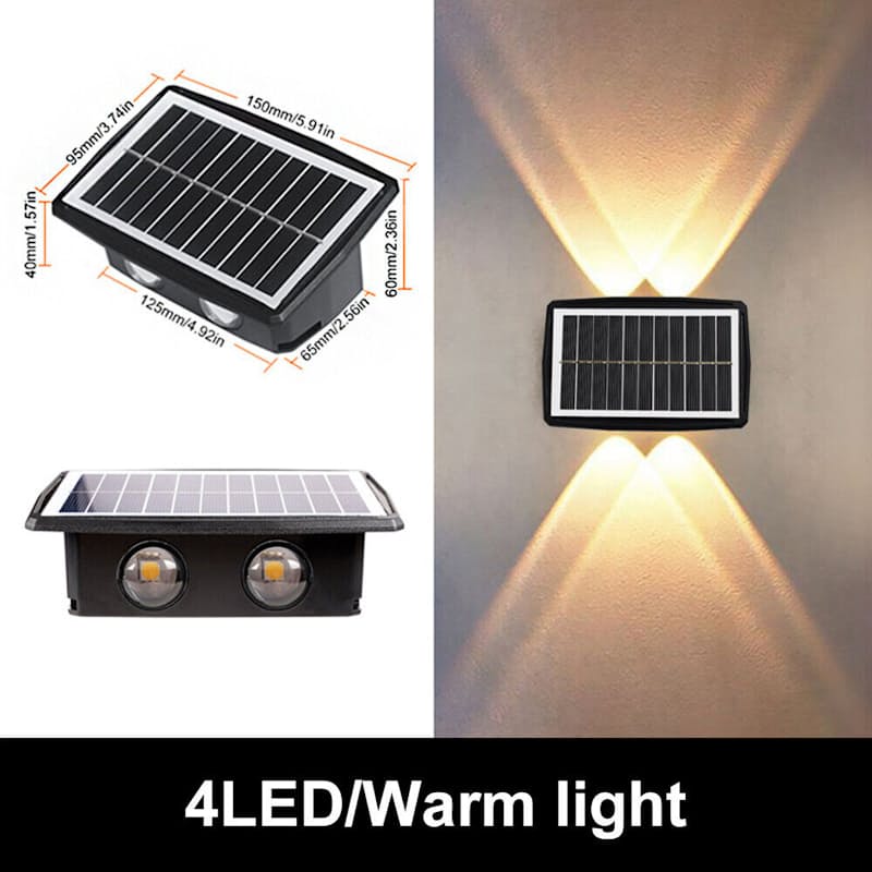 Two Mode Solar Wall Lights