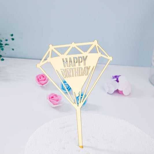 HAPPY BIRTHDAY CAKE TOPPER